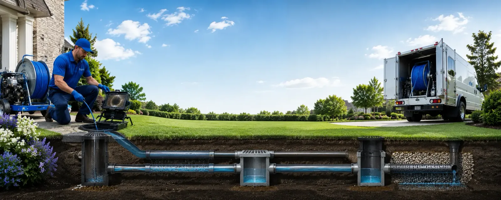 Outdoor drain cleaning information for Columbiana, OH